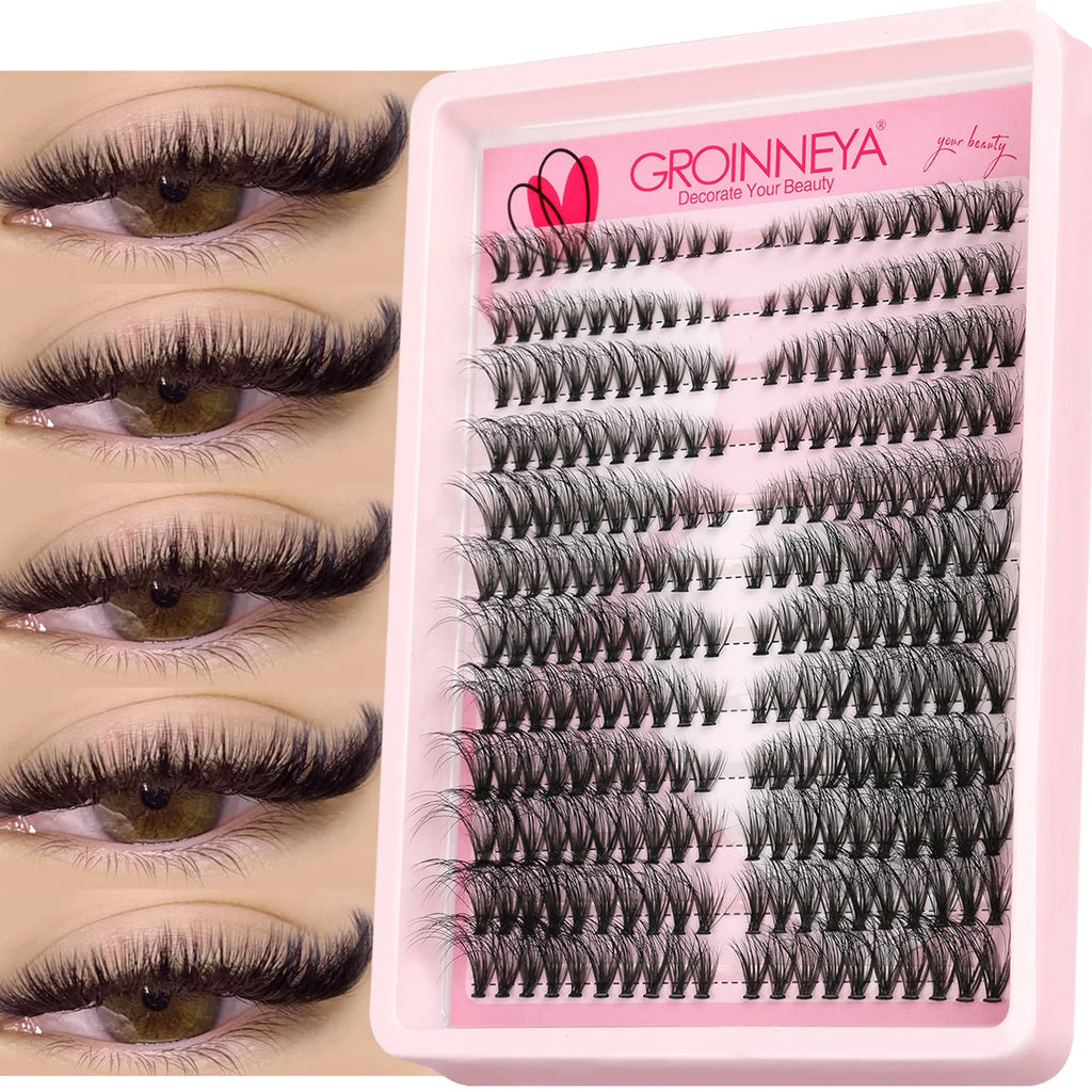 GROINNEYA-Luxury 3D Faux Mink Eyelashes